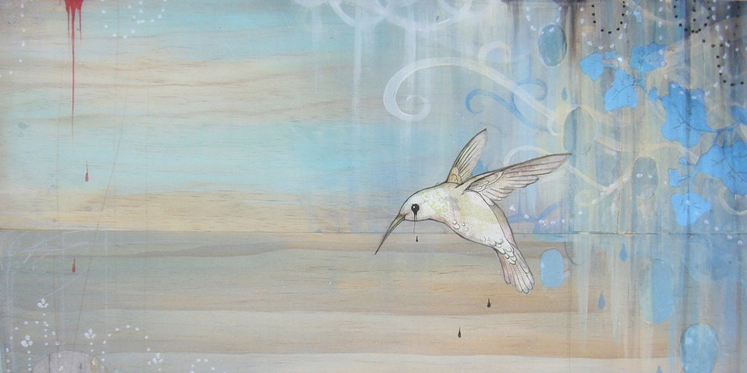 There is Nothing Left - limited edition print on wood with resin