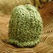 Pea Green Newborn Baby Knit Hat Perfect for Photographer's Prop - FREE SHIPPING - 002
