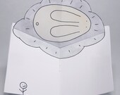 When Thoughts Become Bunnies (screen printed mini comic)