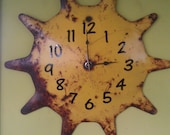 Recycled Clock From Old Farm Disk by JunkFX FREE SHIPPING - Junkfx