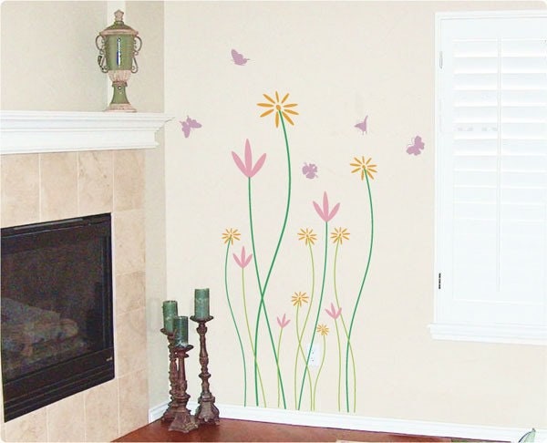 Colorful Grass - Wall Art Home Decor Murals Vinyl Decals Stickers