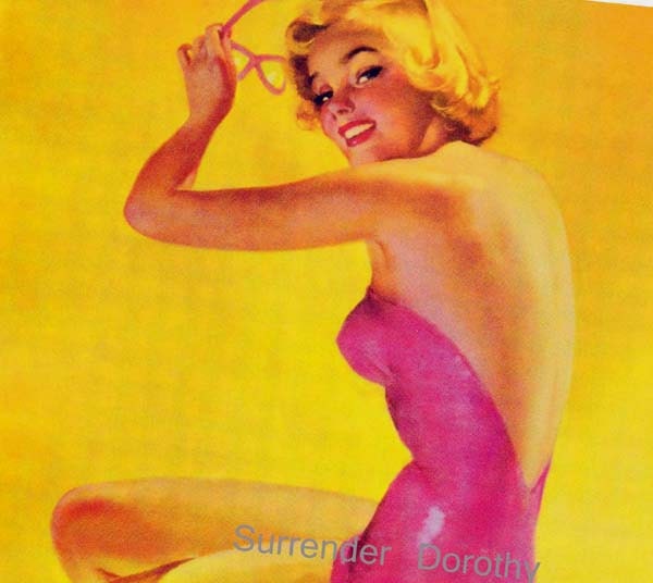 Blond Swimsuit Pinup Girl Bombshell Poster Print To Frame 1940s Wartime Beach Queen By Roy Best - SurrenderDorothy