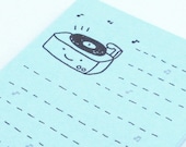 Little Record Player Mini Notepad