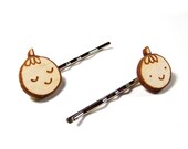 Strawberry Wood Hairpins