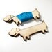 Flossy the Dachshund Embroidery Floss Bobbin