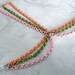 Primavera Chainmail Handflower / Slave Bracelet ( Orange / Pink / Green )