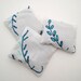 Dried Lavender Sachets - Embroidered Linens - Set of 3
