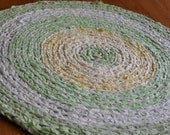 Crochet Area Rug - Lemon and Lime - Bathroom Rug