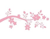 Ella Twig Vinyl Wall Decal SMALL