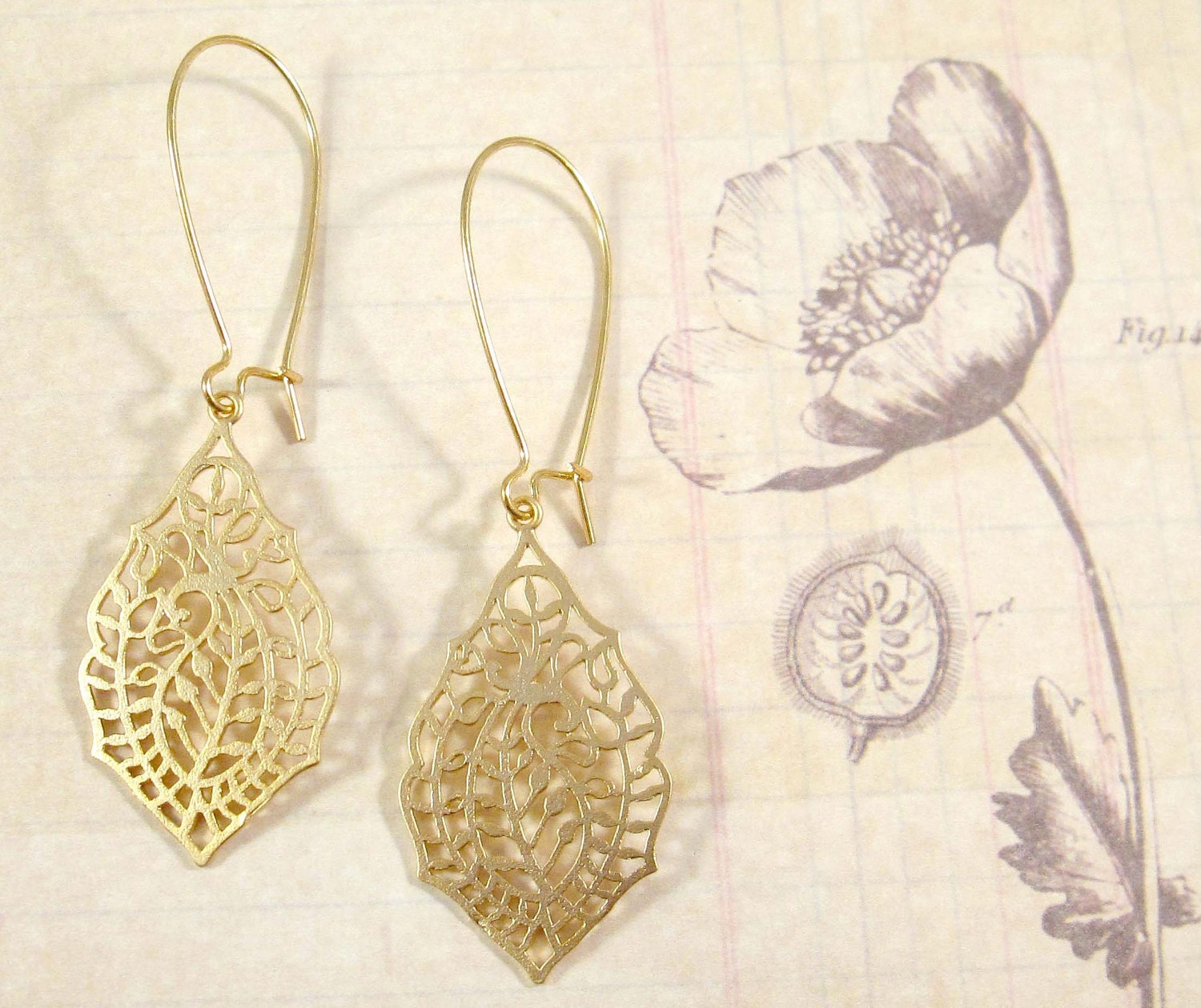 Gold Earrings : la boheme