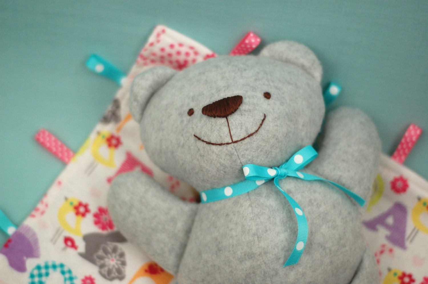 Baby Bear and Blankie PDF Sewing Pattern - a quick and easy baby gift to sew