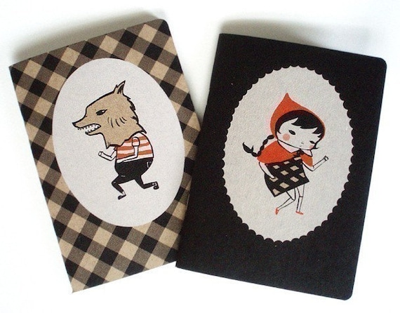 Little Red Riding Hood - Little Red and Wolfboy Notebook Two-Pack from The Black Apple