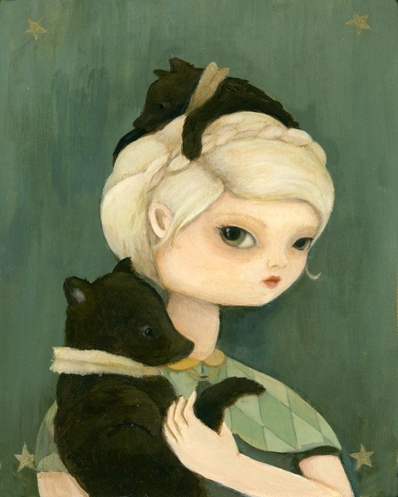 Delia and Her Dancing Bears (2009 Oddfellow's Portrait) Print 8x10