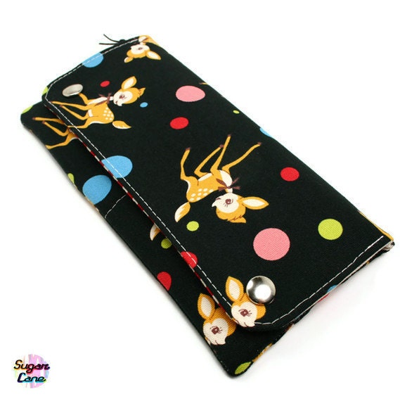 Multi Pocket Organizer Wallet Plus - Kawaii Deers
