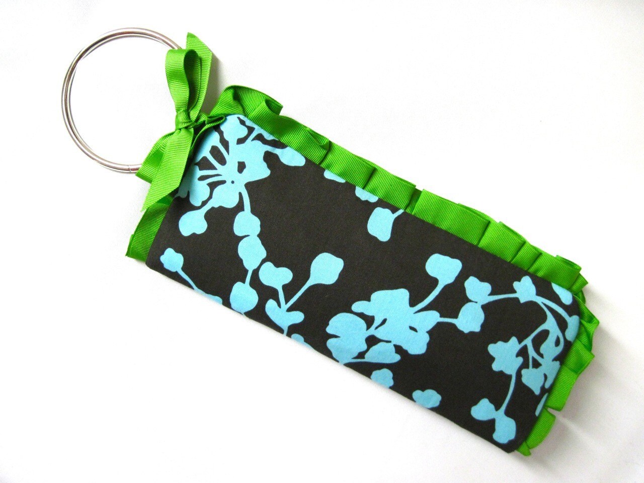 Bangle clutch in turquoise and green SALE