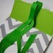 SALE Clutch in gray and white chevron stripe with green bow. The ALEXIS Clutch.