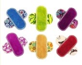 Washable Menstrual Pads - 6 Mini Pantyliners - Moonpads Reusable Organic Menstrual Pads