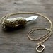Peanut Pocket Knife Necklace Gold Goober Folding Blade