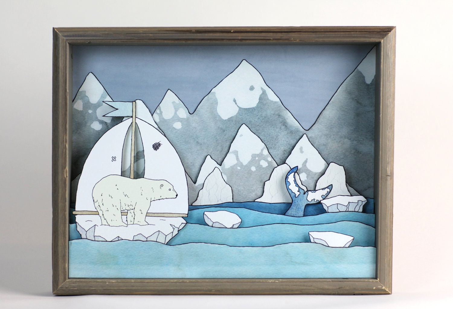 We'll Know When We Get There printed shadow box- MADE TO ORDER