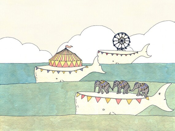 Traveling Circus 11x14 print
