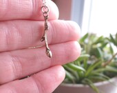 Twig Necklace, Little Bronze Linden Branch Necklace