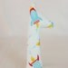 Giraffe Soft Rattle -Rocket Ships in Blue/Red/Yellow