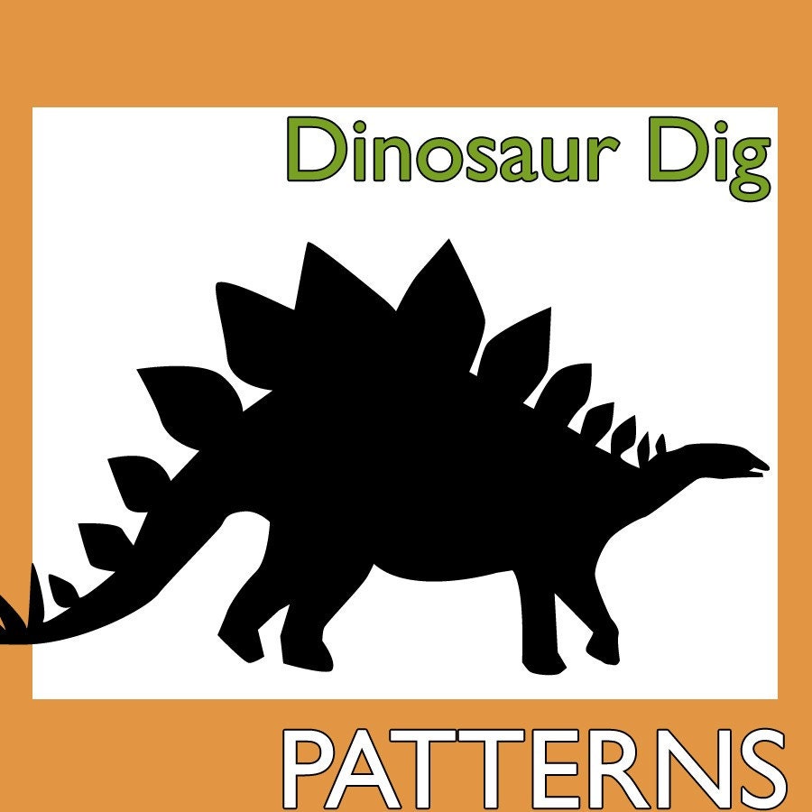 Animal Outline Pattern - Dinosaur Dig