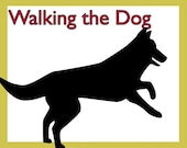 Animal Outlines Patterns - Dog Theme, Walking the Dog, Great Danes, Husky, Retrievers, PDF Printable