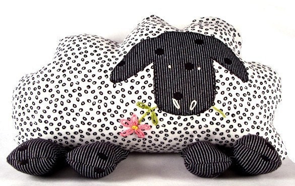 Sheep Sewing Pattern, Kids Fabric Toy, Mary Had a Little Lamb