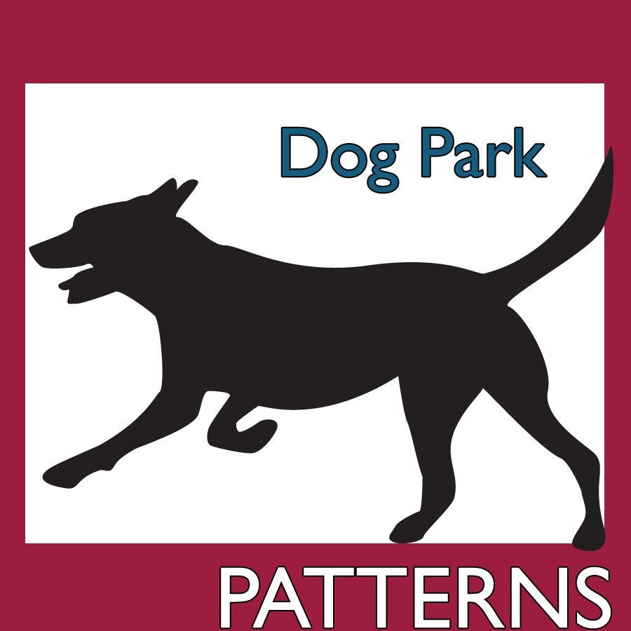 Animal Outline Patterns - Embroidery, Dog Park Set, Golden Retriever, Poodle, Pdf Printable