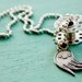 SQUID / OCTOPUS NECKLACE by boygirlparty, cute octopus pendant jewelry - kawaii metal silver animal artwork