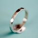 silver OWL RING - eco friendly sterling silver jewelry - circle owl artwork - stacking ring