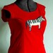 Ladies Music Animal Shirt by boygirlparty - red zebra piano shirt, scoop neck, sleeveless ladies top tshirt