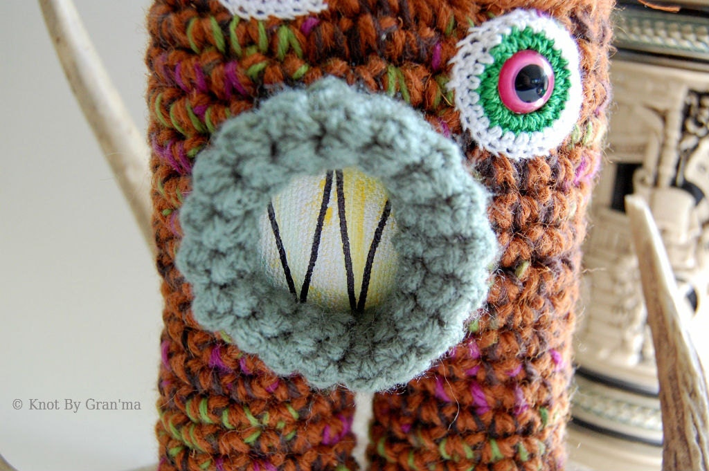 Hans Oolaf Monster Soft Sculpture Crocheted OOAK Collectible Art Doll