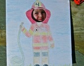 Fireman Birthday Invitation Cut-Out