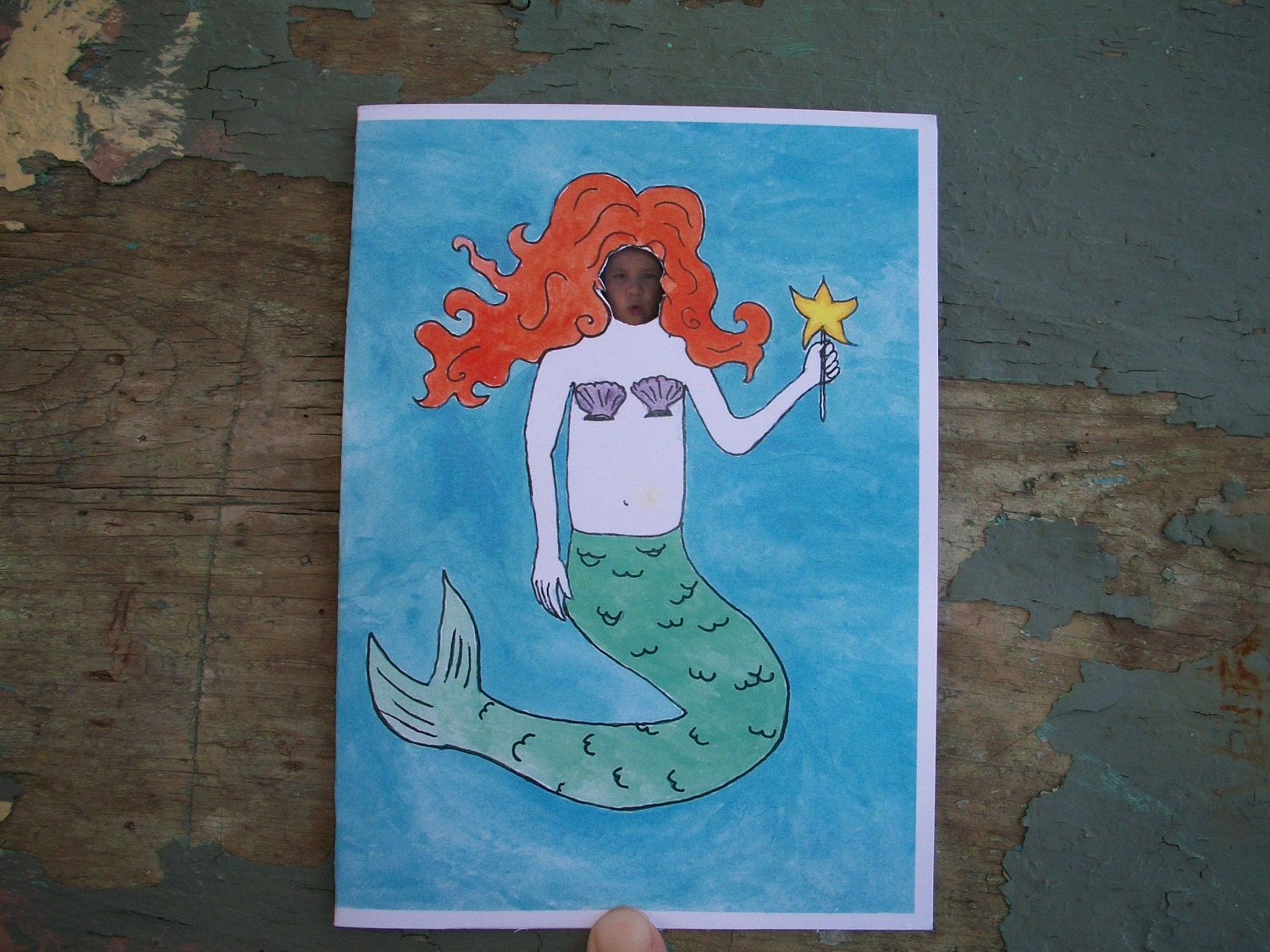 Mermaid Party Invitation Custom - Cut Out