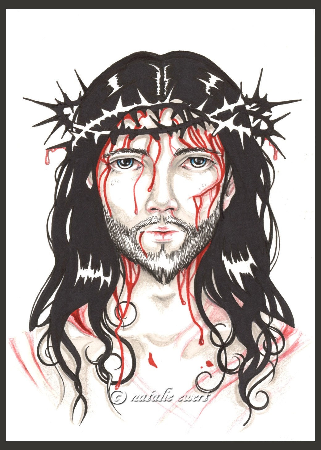 SALE The Face of Christ 5x7 Print