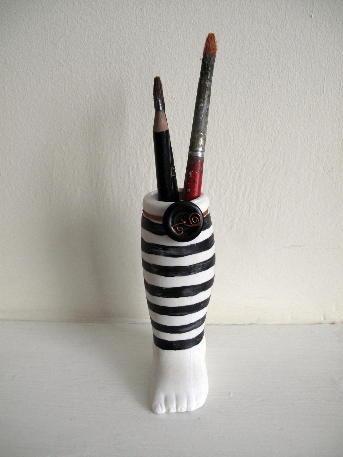 Pen Pot - Left Leg
