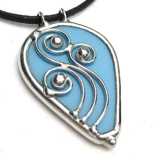 Stained glass pendant (1170)