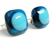 Fused glass earstuds er66