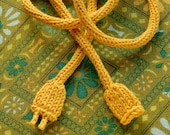 Knitted Power Cord - Yellow