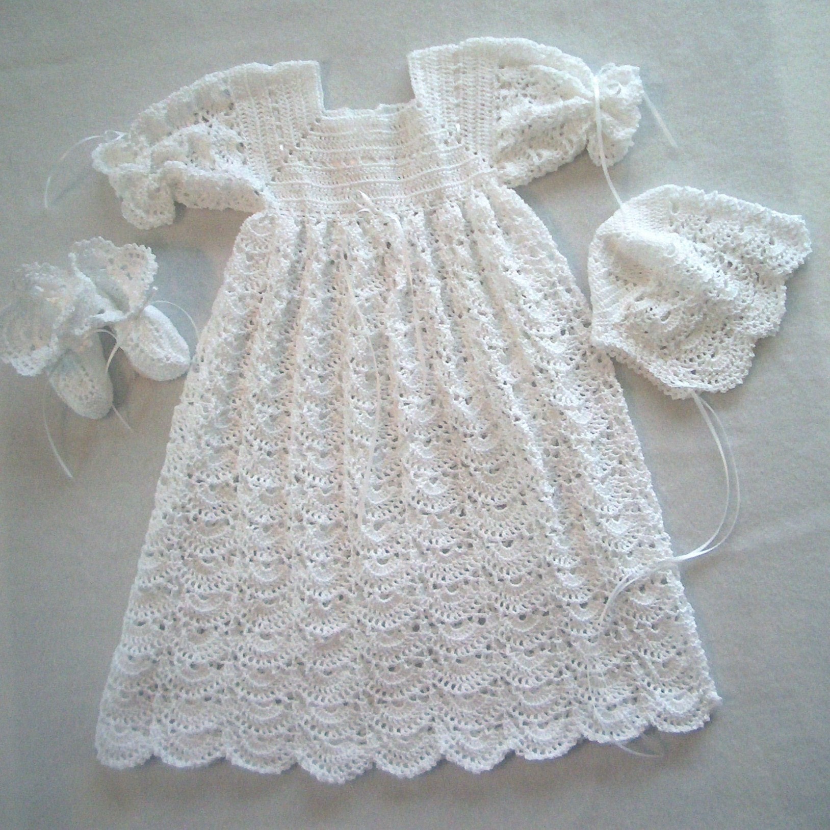 Open Crescent Heirloom Christening Ensemble