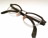 VINTAGE GRANNY GLASSES / Retro 1950s Cateye Eyeglasses / Hot Mad Men Style