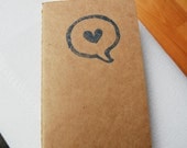 I Say Love - moleskine notebook