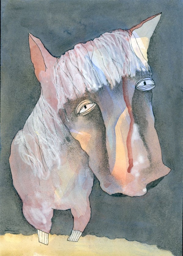 PRINT - Blue Horse