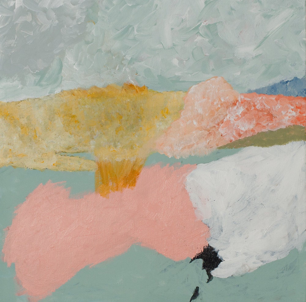 Merge - abstract original painting by Ashley G