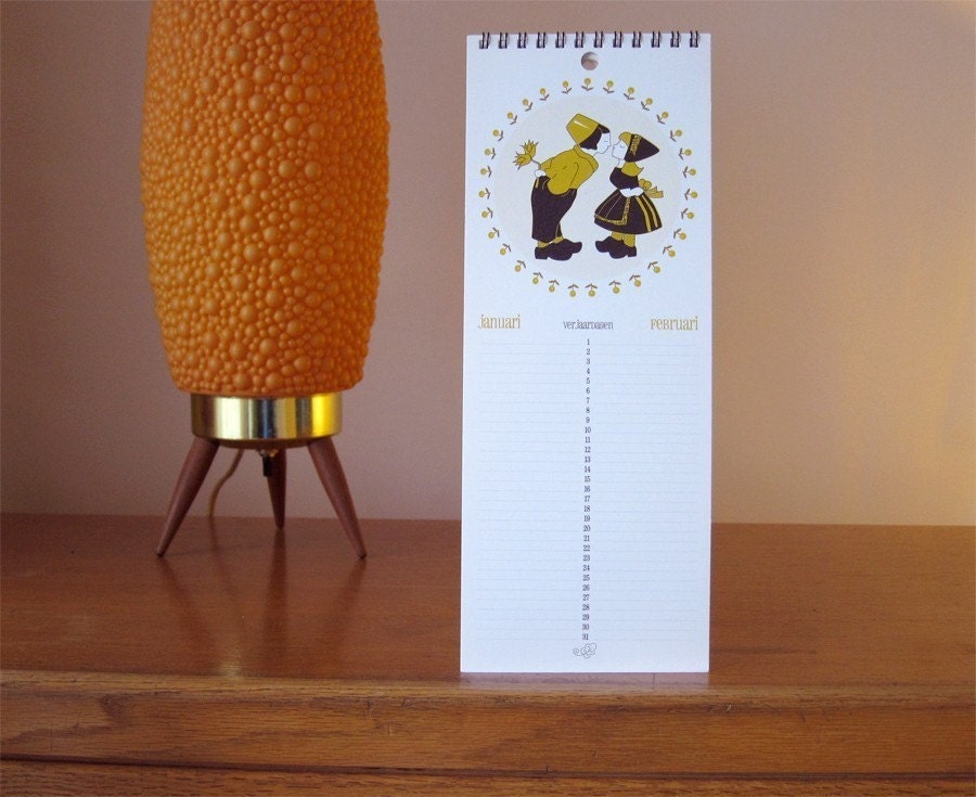 Dutch Themed Birthday Calendar