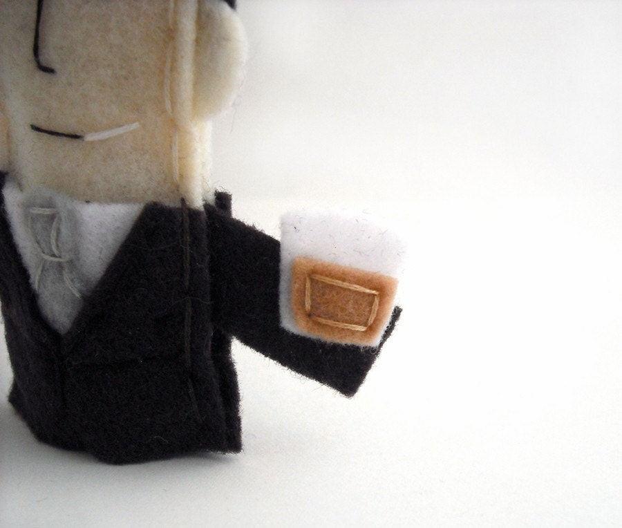 Don Draper of Mad Men Felt Finger Puppet