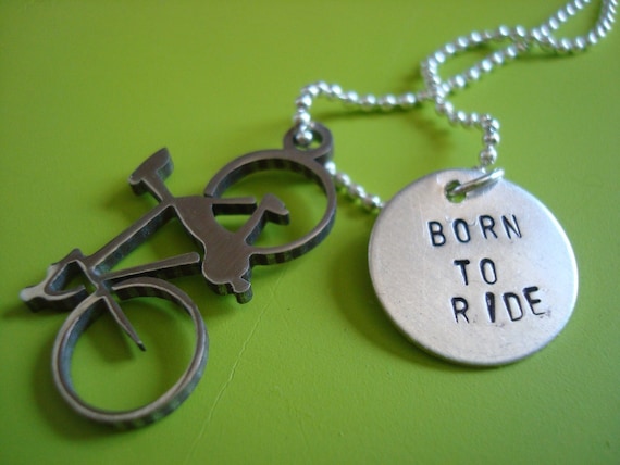 Born to Ride - Silver Bicycle Necklace