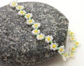Daisy Garden - Beaded Anklet